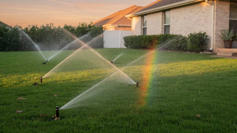 Dry spots and uneven watering in Buda